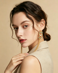 Unique Mottled Freshwater Pearl Star Studs – Artisan Minimalist Earrings