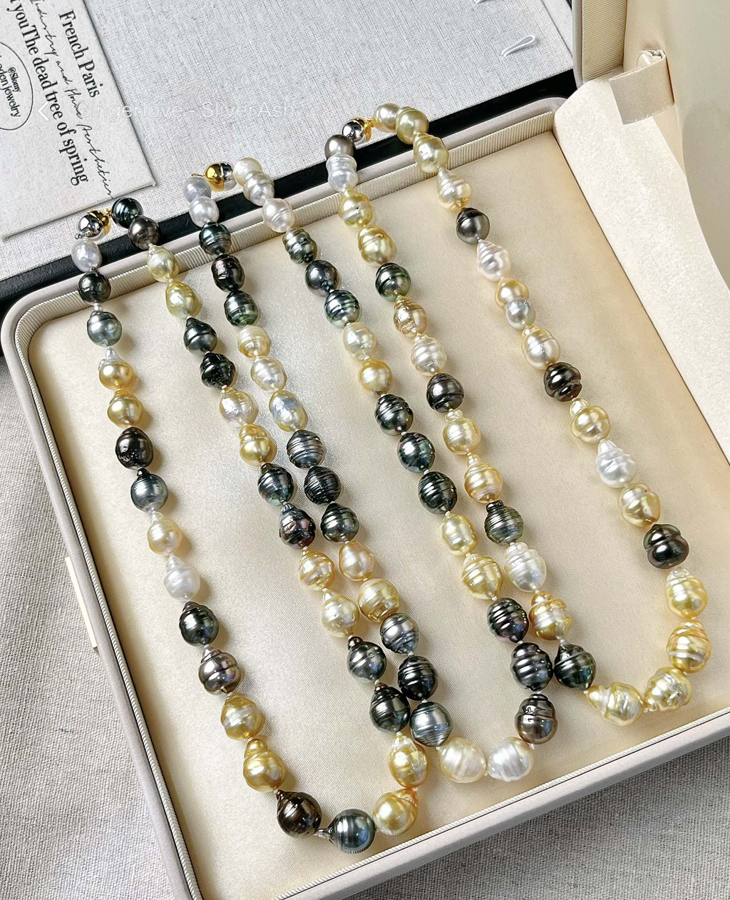 9–11mm Freshwater Multicolor Baroque Pearl Necklace