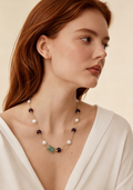 Modern White Baroque Pearl Necklace – Trendy Minimalist Jewelry for Her