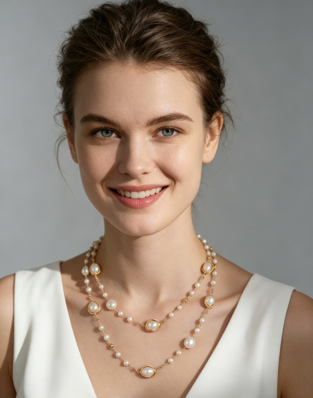 Elegant Layered Baroque Pearl Sweater Necklace | Unique Gold Plated Gift for Her