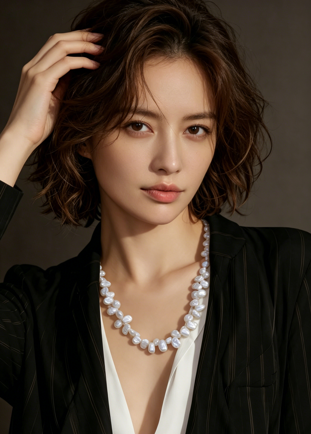 Petal-Shaped Baroque Pearl Necklace