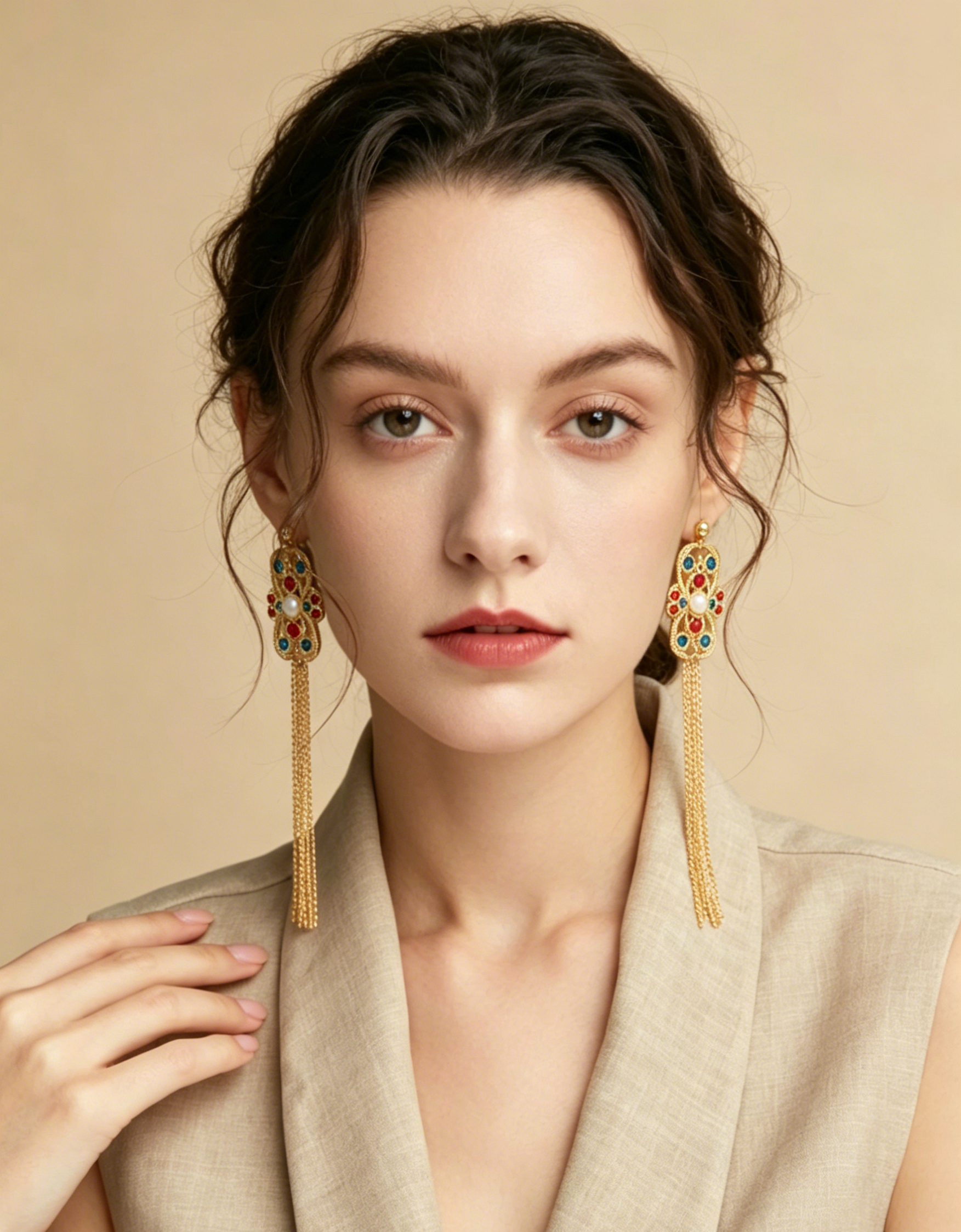 Unique Mottled Freshwater Pearl Star Studs – Artisan Minimalist Earrings