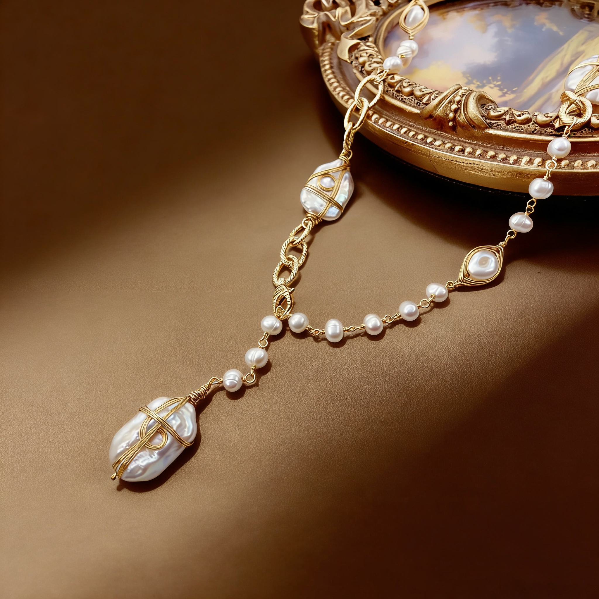 Handmade Baroque Pearl Necklace | Unique Gift for Her